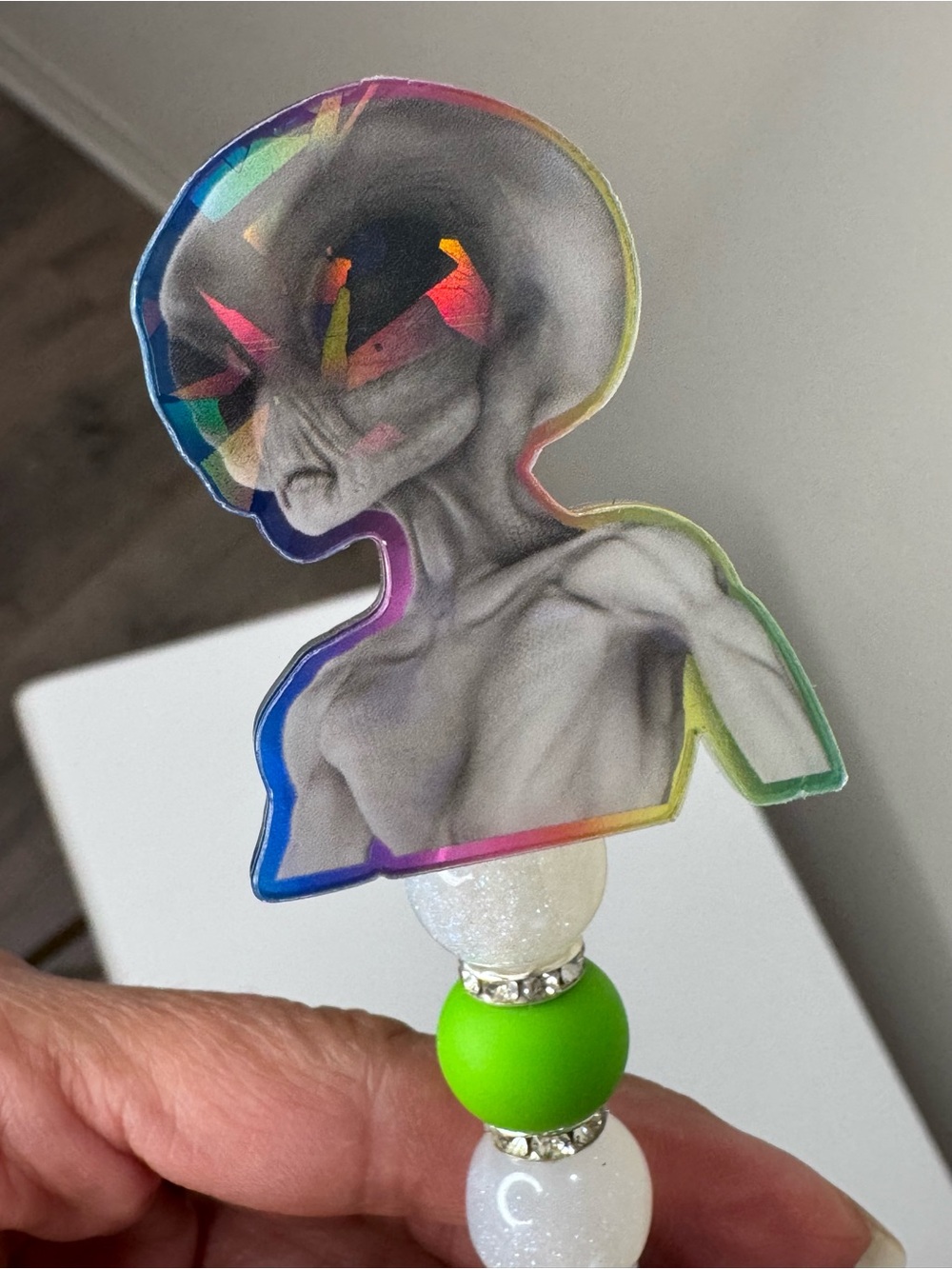 Alien Holographic flat back pen